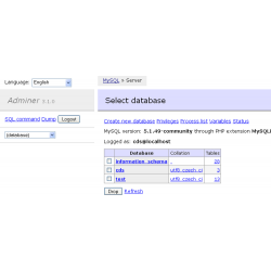 Adminer - database management in a single PHP file buy online